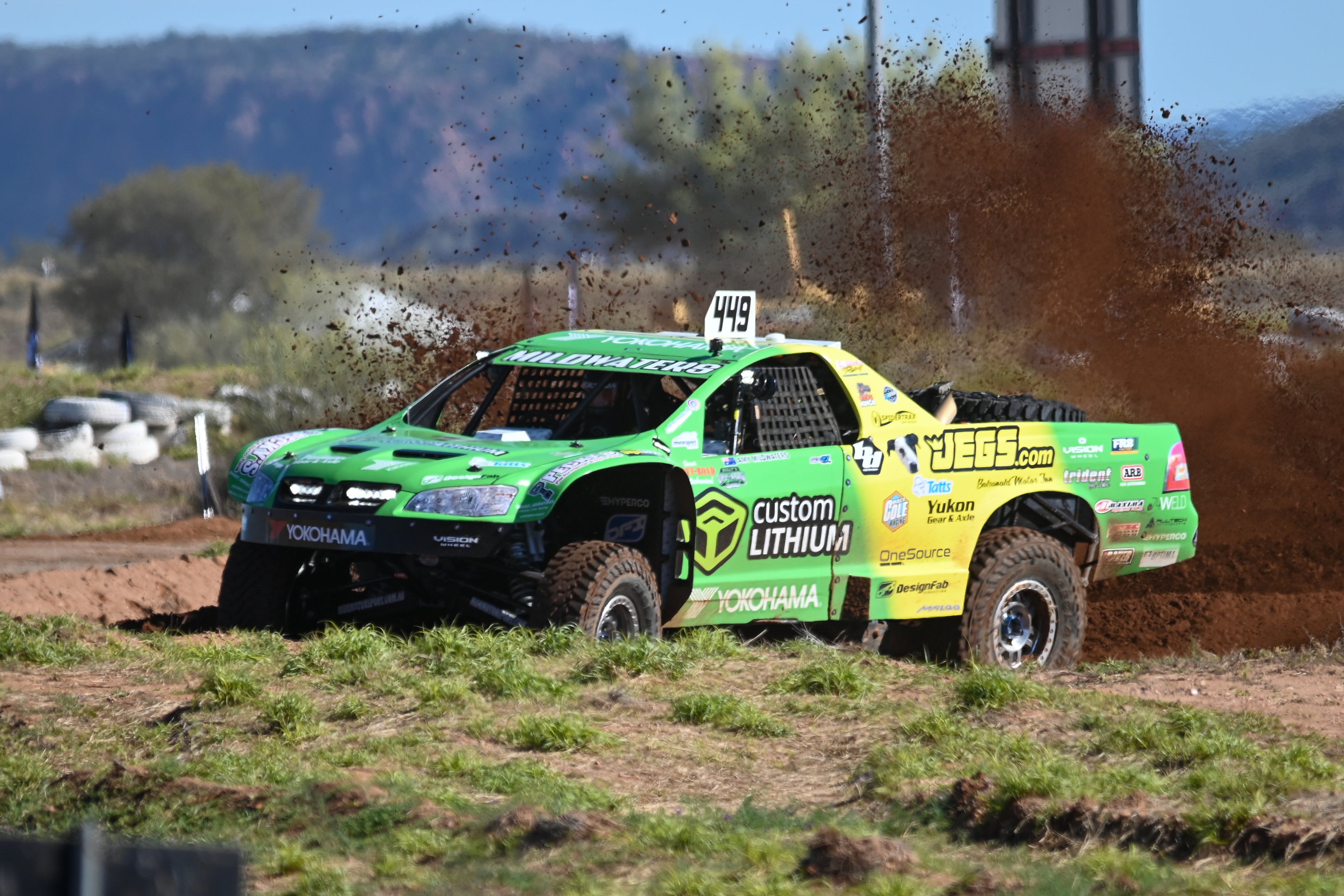 Jack & Amy Mildwaters taking on Finke Prologue in Alice Springs, 2024